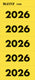 Leitz rugetiket 2026 geel 100 stuks