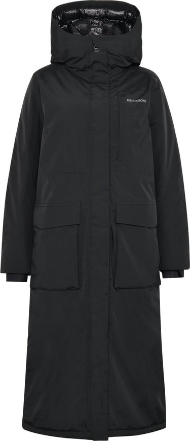 Didriksons leya wns parka l 4 dames outdoorjas - black