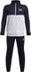 Under armour ua rival cb knit track suit-blu jongens trainingspak - midnight navy - wit
