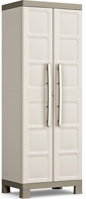 Keter excellence opbergkast hoog - 4 planken - 45x65x182cm - beige taupe