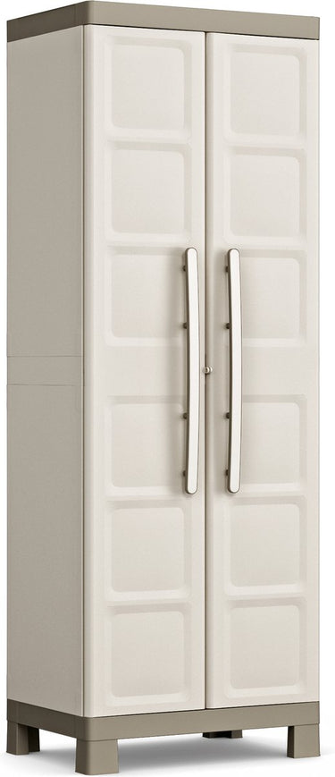 Keter excellence opbergkast hoog - 4 planken - 45x65x182cm - beige taupe