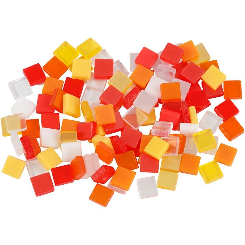 Load image into Gallery viewer, Creativ company https: www.cchobby.nl mini-mozaiek-afm-5x5-mm-dikte-2-mm-rood-oranje-harmonie-25-gr-1-doos
