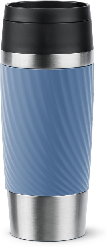 Tefal travel mug classic twist - thermosfles - 0.36l - blauw - compact - lekvrij - geschikt voor koffie