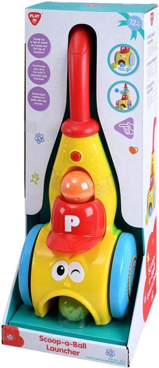 Playgo scoop-a-ball werper geel 2995