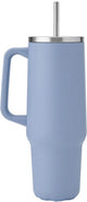 S'well tumbler xl hydrangea blue – duurzame roestvrijstalen thermosbeker | houdt 50 uur koud en 10 uur warm | rietje , bpa bps vrij, 1180ml -