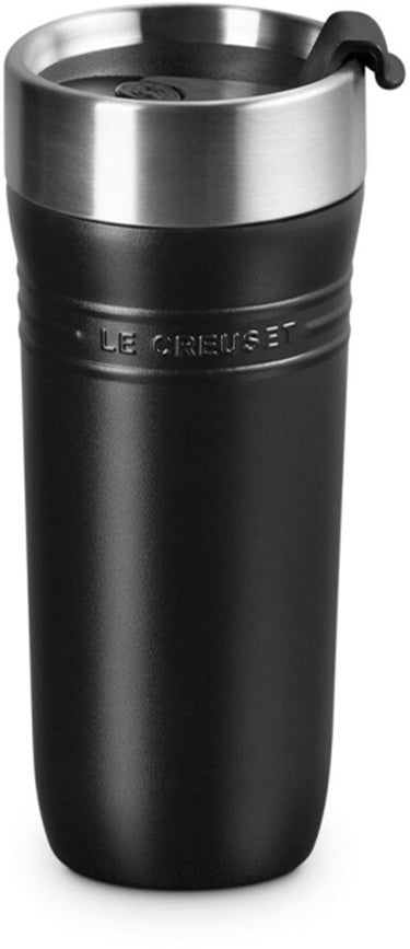 Le creuset thermosbeker dubbelwandig on the go 0,35 liter mat zwart