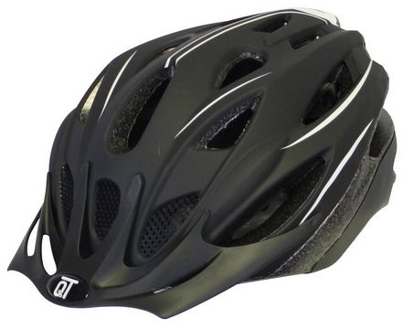 bicycle helmet fuse unisex matt black/white size m