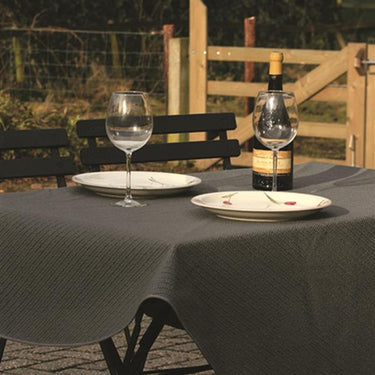 Wicotex tafelkleed margerita 130x160cm rechthoekig grijs