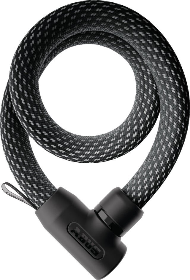 Load image into Gallery viewer, Abus fietsslot textiel-kettingslot - yarnit™ 4004k - security level 7 - zwart - 110 cm - geschikt voor elektrische fietsen en stadsfietsen - lichtgewicht - slechts 0,88 kg
