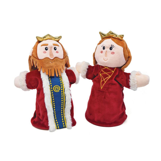 Dubbelgezichte handpop koning koningin 2