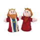 Dubbelgezichte handpop koning koningin 2