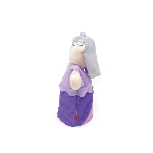 Dubbelgezichte handpop oma fee. 25 cm. 3
