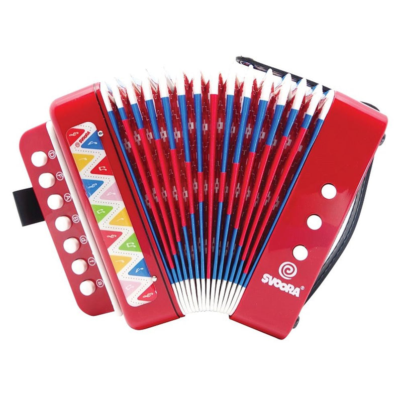 Load image into Gallery viewer, Accordion rood 7 toetsen (14 noten). 5+
