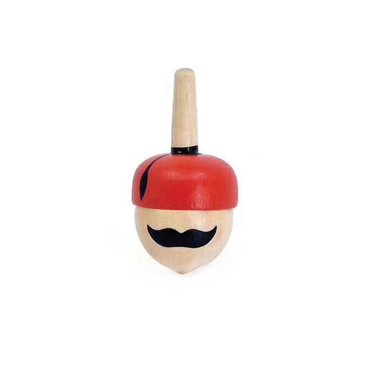 Draaihoed met houten tol. de griek. 5+
