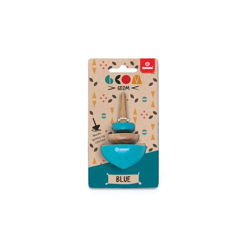 Load image into Gallery viewer, Houten tol geom blauw. 8 x 5 x 15 cm. 5+
