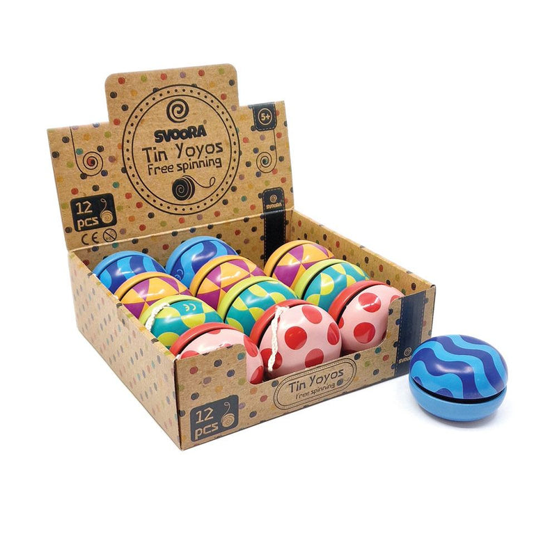Load image into Gallery viewer, Dsp. retro tinnen yoyo groovy 4 ass. 5+
