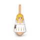 Griekse houten tol: athena. 3,5x3,5x8