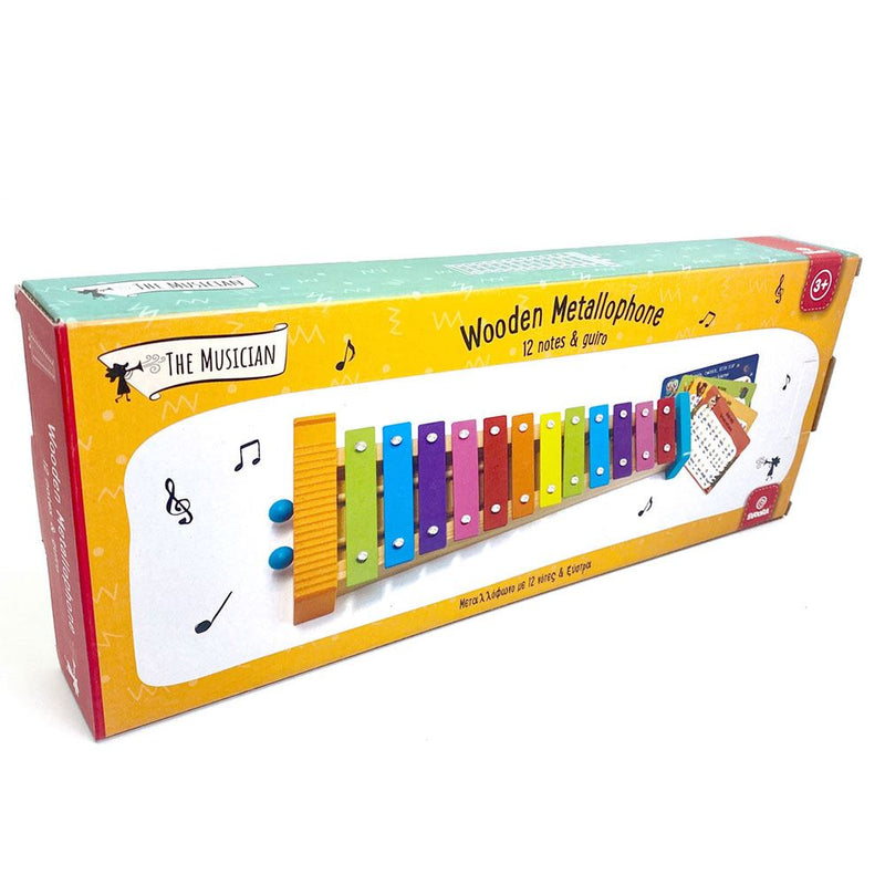 Load image into Gallery viewer, 12 noten metalen xylophone. 3+
