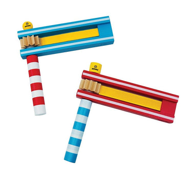 Kleurrijke rammelaar. 2 assortie. 3+