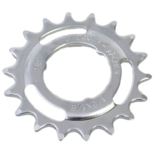 Sturmey archer tandwiel 18t - 1 8 doorgezet - chroom