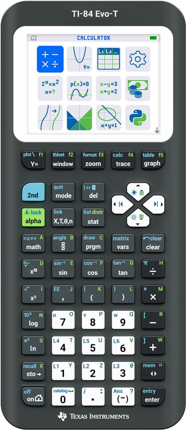 Texas instruments - ti-84 evo-t - grafische rekenmachine - examenstand