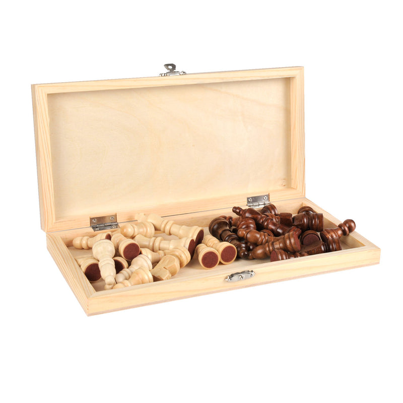 Load image into Gallery viewer, Goki schaakbord plooibaar, veldgrootte 30mm, 26x13x3cm
