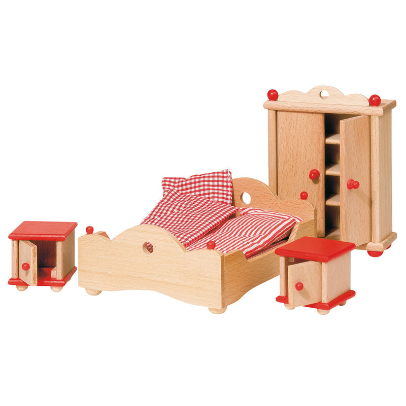 Load image into Gallery viewer, Goki poppenhuis meubeltjes slaapkamer
