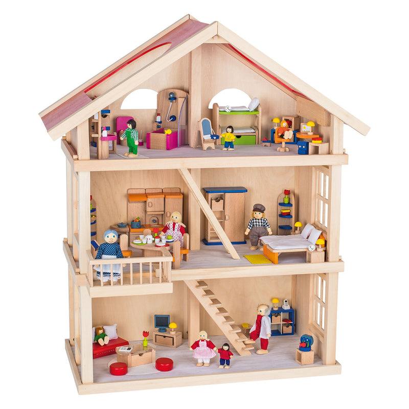 Load image into Gallery viewer, Goki houten poppenhuis xl
