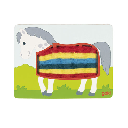 Goki houten weefpuzzels, 3st.