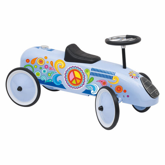 Goki loopvoertuig retro blauw