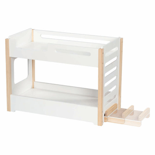 Goki houten poppenstapelbed met glijbaan