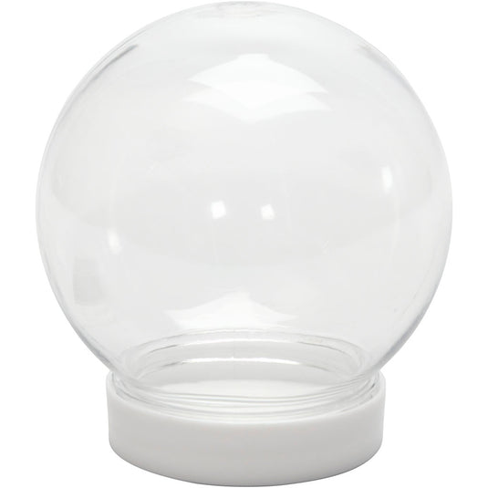 Creativ company sneeuwbol, h: 8,5 cm, d 8 cm, gatgrootte 4,7 cm, 1 stuk