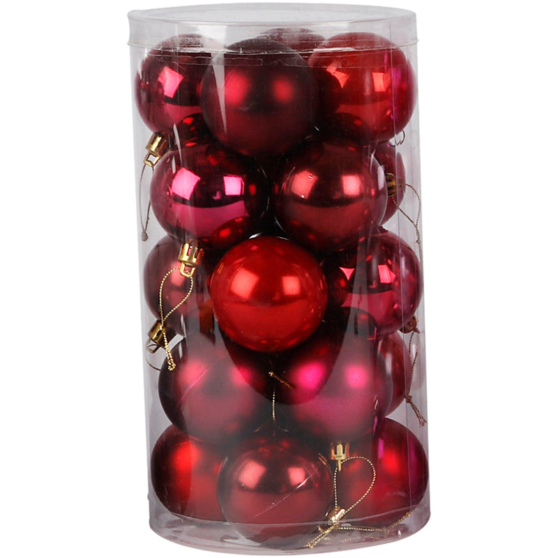 Afbeelding laden in galerijviewer, Https: www.cchobby.nl kerstballen-d-6-cm-rode-harmonie-20-stuk-1-doos
