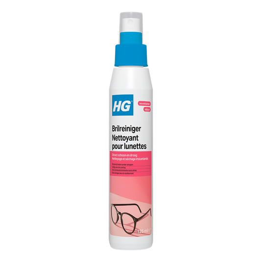 Hg brilreiniger dã© brillenreiniger voor veilig reinigen en ontvetten 125ml