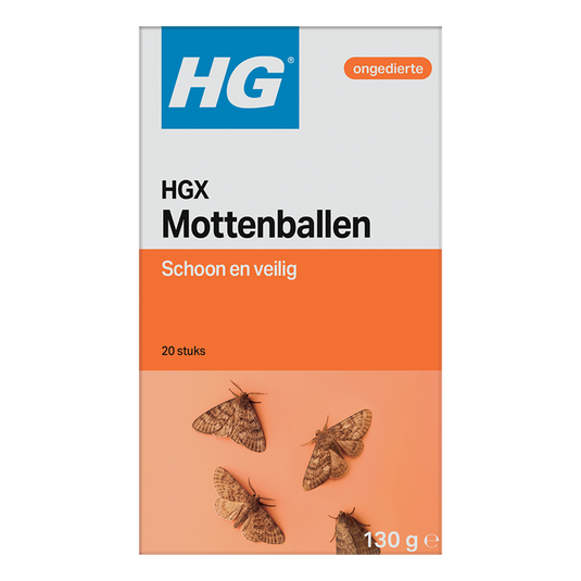 Hg x mottenballen | voor de effectieve bestrijding van motten