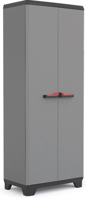 Keter stilo multipurpose hoge kast - 3 halve planken - 68x39x173 cm - donkergrijs zwart
