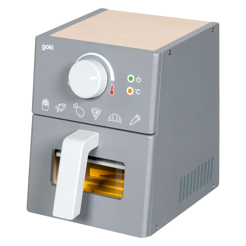 Load image into Gallery viewer, Goki houten speelgoed airfryer met accessoires - 16dlg.
