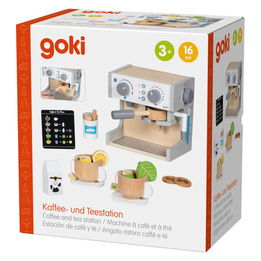 Goki houten koffie- en thee machine - 16dlg.