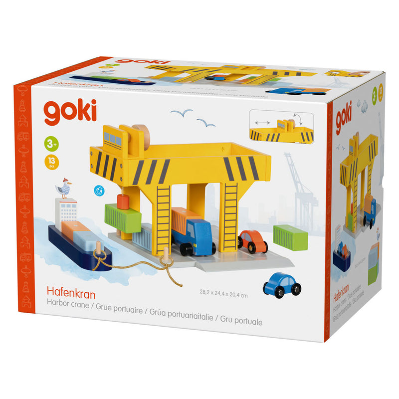 Load image into Gallery viewer, Goki houten havenkraan - 13dlg.

