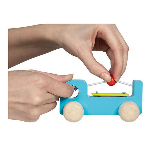 Goki voertuigen geluid express. 4 assorti. 12