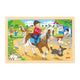 Goki houten legpuzzel ponyboerderij, 24st.