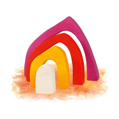 Load image into Gallery viewer, Goki houten bouwstenen vier seizoenen, 25dlg.
