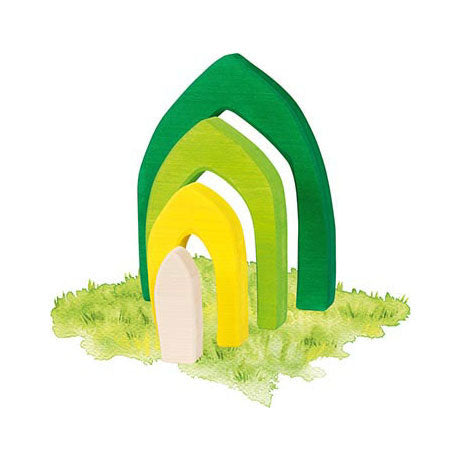 Goki houten bouwstenen vier seizoenen, 25dlg.