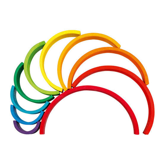 Load image into Gallery viewer, Goki regenboog bouwblokken, 11dlg.
