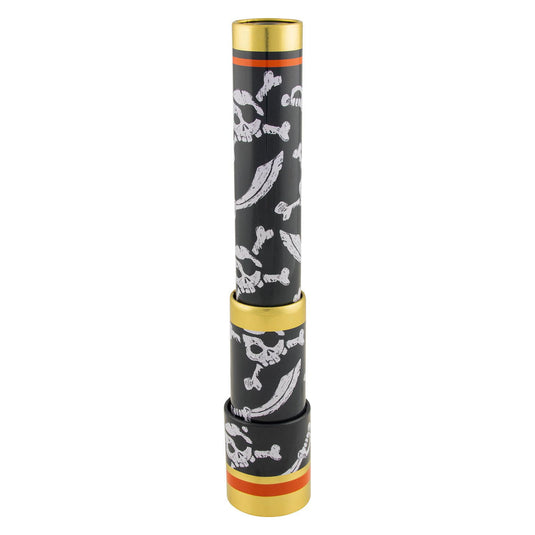 Goki telescoop piraten junior 25 cm staal zwart goud
