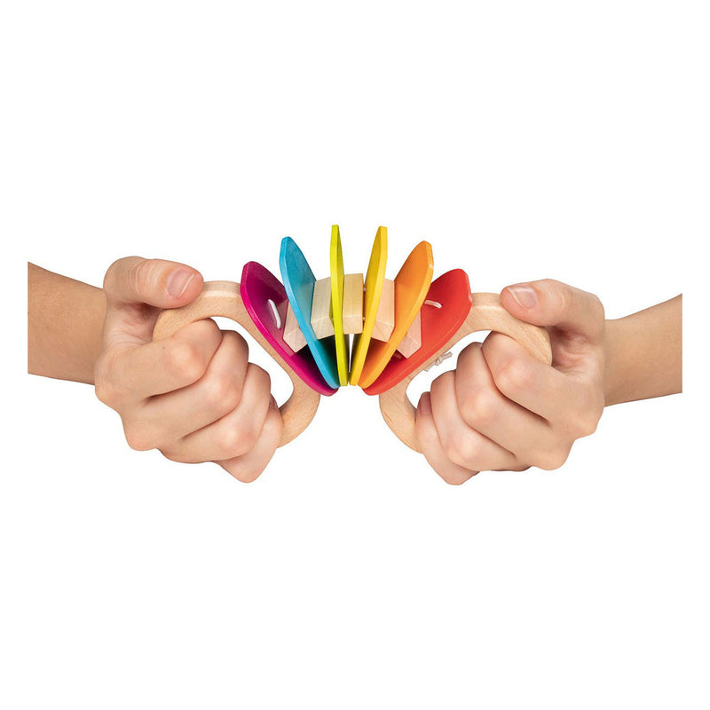 Load image into Gallery viewer, Goki houten regenboog rammelaar

