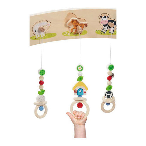 Goki houten babygym boerderijdieren met geluid