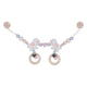 Goki houten wandelwagenketting paard met clips