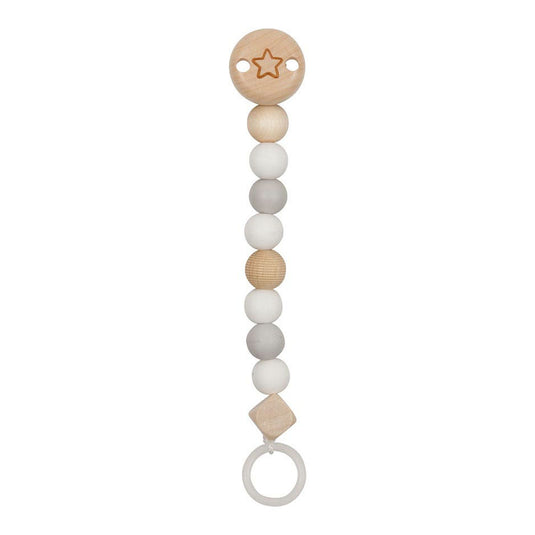 Goki houten fopspeenketting ster blauw