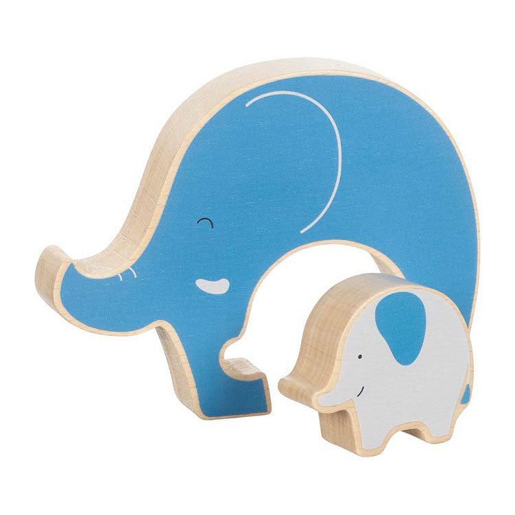 Load image into Gallery viewer, Goki puzzel: olifant 14x2,1x11cm, stand-up puzzel, 2-delig, hout, 1+
